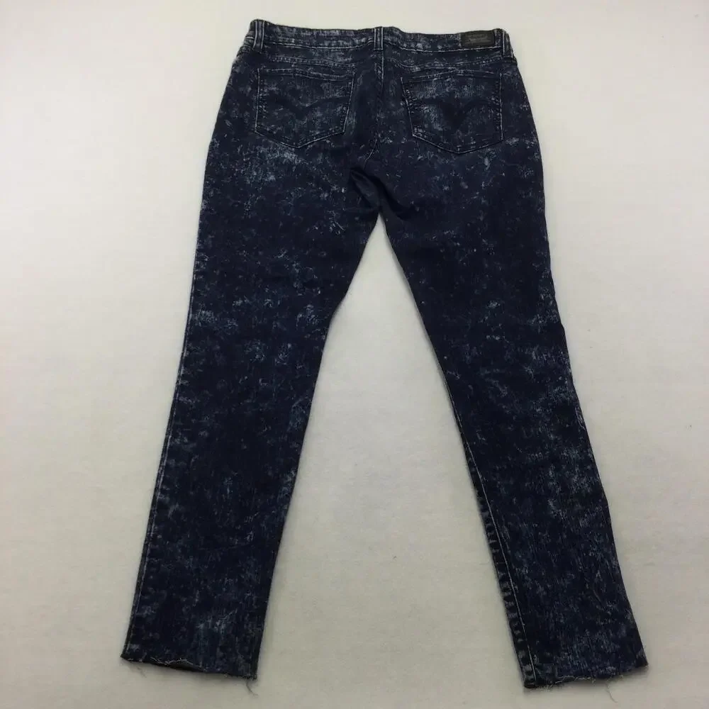 Levis 535 Legging Jegging Jeans Juniors 13 Blue Acid Wash Slim Stretch Denim
